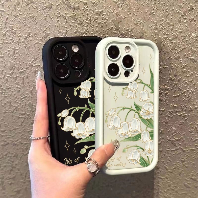 Ốp Điện Thoại Lily Of The Valley Cho Redmi Note 15 14 13 12 Pro Plus 12S 11T 11S 11 Pro 15 14C 13 13 13C 12 A5 5G Thời Trang Hàn Quốc Hoa Silicon TPU Mềm Chống Sốc Màu Trơn