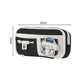 MEGOCE Bút Chì, Thiết Kế Dây Kéo Túi Đựng Bút Dung Tích Lớn, Chất Lượng Cao Nhiều Lớp Văn Phòng Phẩm Tổ Chức Trường Học Văn Phòng