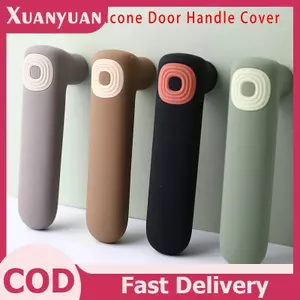 XUAN 1Pc Silicon Tay Nắm Cửa Bảo Vệ Chống Va Chạm Tay Nắm Cửa Tĩnh Điện Núm Bao Phụ Kiện Nhà VN