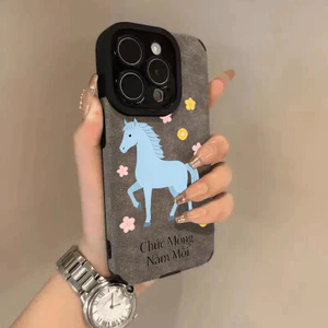 Màu ngựa mùa xuân cho iPhone 1716 promax trường hợp iPhone 15 sáng tạo 14 lỗ tốt 12 bao gồm tất cả