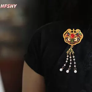 HFSHY Cài Tóc Ngọc Trai Vàng Rỗng Phong Cách Trung Hoa, Vintage, Sang Trọng - Phụ Kiện Cưới Quà Tặng