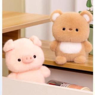 [Giao hàng từ Việt Nam] Gối thú nhồi bông FURNICLICK, Búp bê đồng hành sang trọng gấu 16cm, Bàn đồ chơi sang trọng hình voi siêu mềm Kawaii