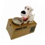Cc Fun Dog Steal Coin Piggy Banks có nắp truy cập dễ dàng Robot sắp xếp tiền để trang trí nhà cửa và công cụ tiết kiệm