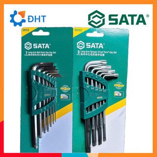 Bộ Hoa Thị Lục Giác Văn Ốc SATA 09702 - 09113 loại dài đầu bi, đầu bông 9 món loại đẹp chịu lực tốt