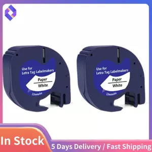 2 Gói Băng Nhãn Tương Thích Thay Thế Băng Nhãn Cho Đen Trên Băng Nhãn Nhựa Trắng