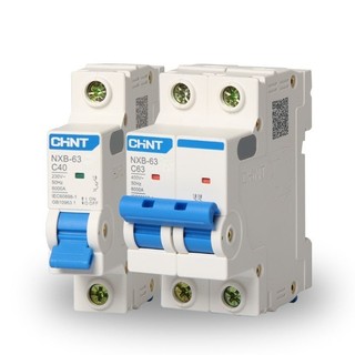 (Freeship) Cầu dao Aptomat an toàn MCB NXB-63 2 Pha 6A - 63A dòng cắt 6kA, Hãng CHINT (Hàng chính hãng xuất khẩu)