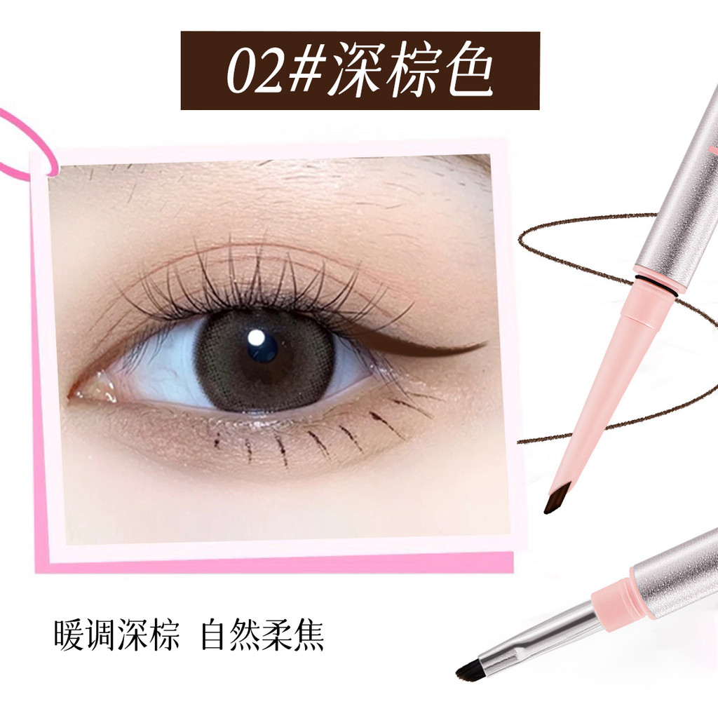 Bút Gel kẻ mắt hai đầu Chống nhòe Màu Rendering Siêu mịn lâu trôi
