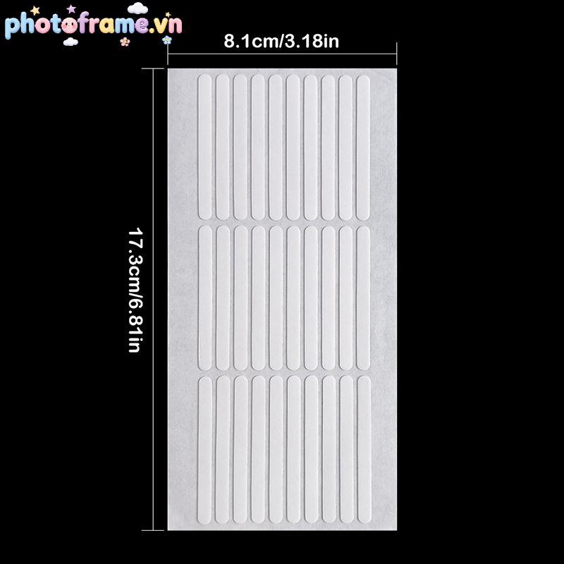 Khung ảnh 300 Cái / 10 Tờ Kệ trưng bày hai mặt Đầu móng tay Tự dính Có thể tháo rời Nail Art Display Stand Stiers VN