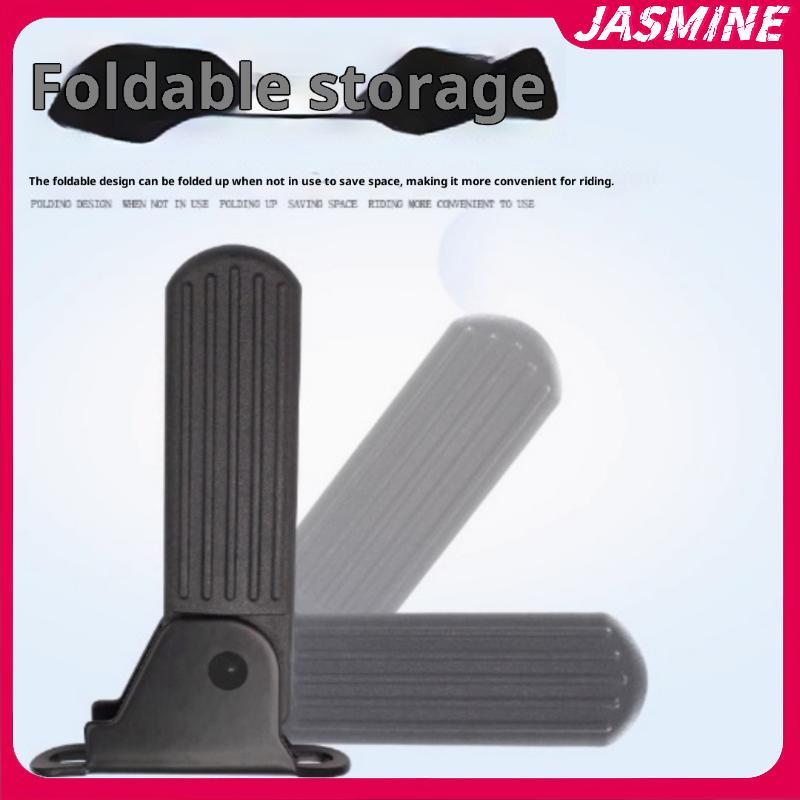 JASMINE 2 Chiếc Phía Trước Footrestfortable Đường Phố Cruise Bàn Đạp Có Thể Gập Lại Kim Loại Xe Máy Chân Chốt Xe Đạp Điện Phụ Kiện DIY JASMINE