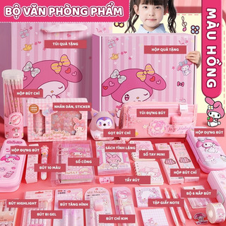 Bộ Quà Tặng Văn Phòng Phẩm Lý Tưởng Làm Quà Tặng Cho Học Sinh - Đồ Dùng Học Tập Và Túi Đựng Bút Dễ Thương Cao Cấp