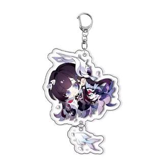 Gantungan Kunci Karakter Honkai Star Rail Akrilik Bening Transparan Keychain Hadiah Anime Kawai Kado Figure Gift