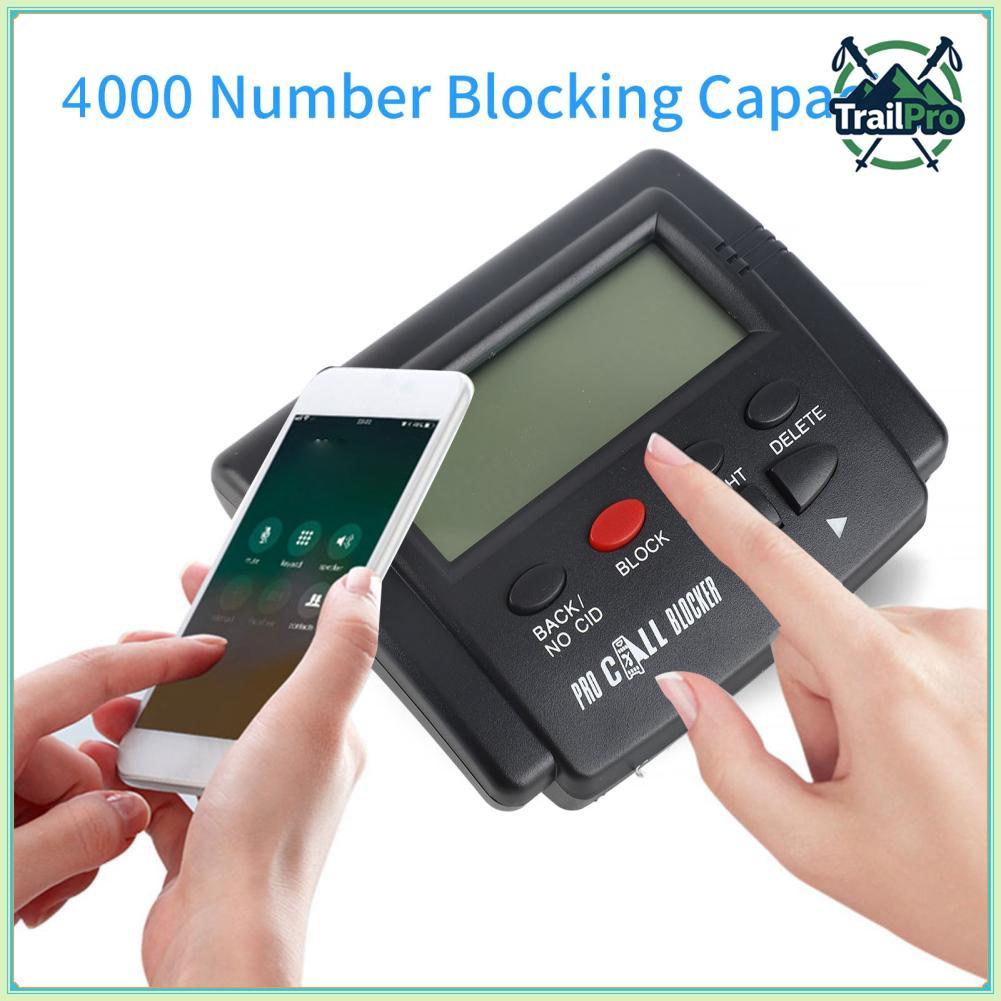 TrailPro Trình chặn cuộc gọi cho điện thoại cố định Hộp ID người gọi 4000 chặn thiết bị một chạm chặn tự động các cuộc gọi không mong muốn và phiền toái