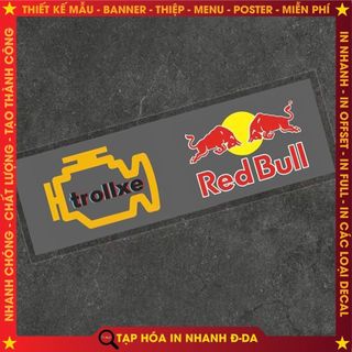 Tem UV DTF & 2 Tem Troll size 8x5cm Xe | Dán Xe Ô Tô - Xe Máy - Xe Điện [CYB]