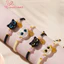 Cặp Đôi Lãng Mạn Dây Dệt Vòng Tay Mèo Đen Trắng Ghép Đôi Thiết Kế Vòng Tay Handmade Cho Người Yêu Quà Tặng Tiếp Liệu