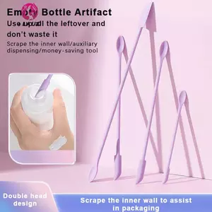 Springevenstar 2 Trong 1 Silicone Muỗng Cạp Bộ Mỹ Phẩm Chất Lỏng Kem Nền Mặt Thìa Cạo Mặt Mini Hai Đầu Dụng Cụ Chăm Sóc Da Springevenstar