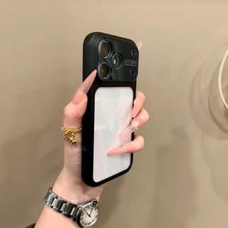 Ốp điện thoại di động trong suốt khung màu sắc nâng cao cho iPhone17 16 15 14 13 Pro Max bảo vệ camera chống sốc chống rơi mặt sau cứng