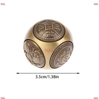 [NA] Sáu mặt Bốn phước lành Lu Money Fidget Spinner Đồng thau Giảm căng thẳng Khối đàn áp Bóng Fidget Đồ chơi thủ công MỚI