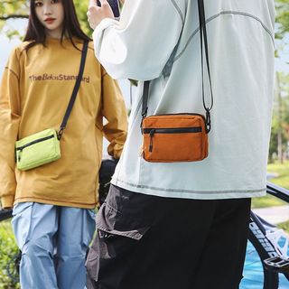 Túi đeo chéo NECKLACEMASK, Túi điện thoại Mini nhẹ màu trơn, Túi đi xe đạp du lịch dung tích lớn giải trí Du lịch hàng ngày