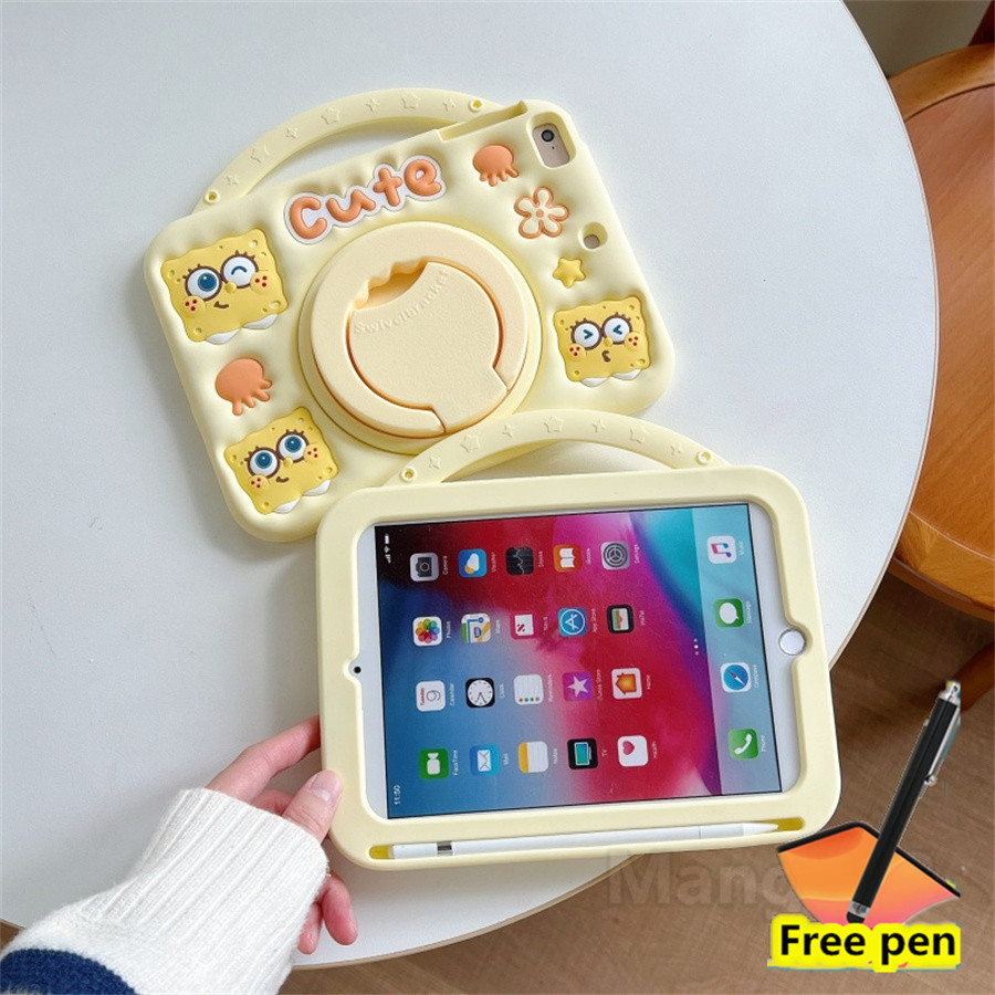 Ốp Lưng Cho Xiaomi Redmi Pad 2 SE 9.7 Inch 2026 Cho Redmi Pad 2 9.7 Inch Vỏ Máy Tính Bảng Cầm Tay Kẹp Và Bấm Hoạt Hình Dễ Thương Khay Bút Bao