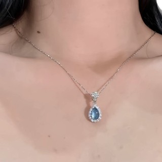 Vòng Cổ Mặt Dây Chuyền Giọt Nước Màu Trắng, Thiết Kế Sang Trọng Phù Hợp Với Ánh Sáng