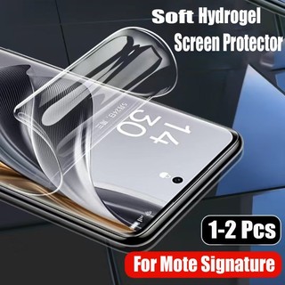 1-2 Chiếc Mềm HD Hydrogel Bảo Vệ Màn Hình Cho Motorola Signature Moto edge 70 Fusion + 60 Pro Fusion 5G HD Full Cover Bảo Vệ Phim