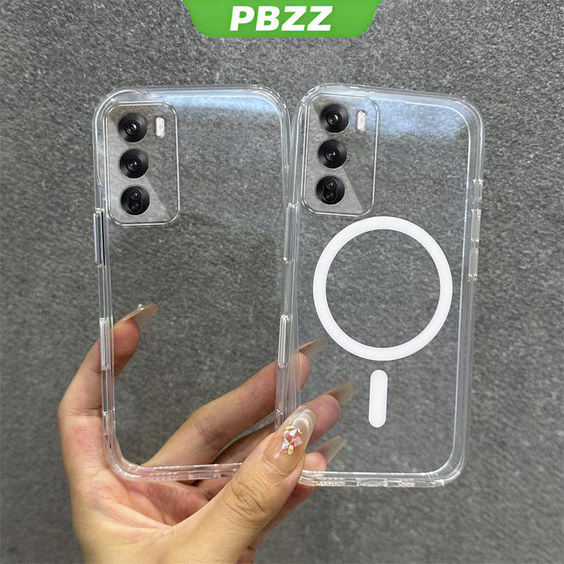Ốp Lưng Cho OPPO Reno 12 pro 5G reno 12F reno12 F 5G Vỏ Điện Thoại Vỏ Mềm Silicon Chống Sốc Thiết Kế Mới Từ Tính Trong Suốt Có Dây Buộc Cho Bé Gái TKDTGSBS01