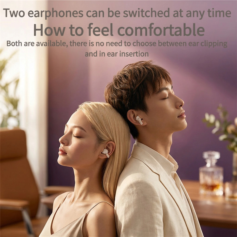 Senbenbao Q10 Kẹp Tai ENC Khử Tiếng Ồn Cặp Đôi Phong Cách Tai Kép Tai Nghe Bluetooth Hai Trong Một