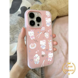 Ốp Lưng Cho Redmi 13X 15C A5 15 13 12C 14C A1 10C A3 9A A2 12 10A 13C 9 9T 10 9C NFC Note 12 14 10 8 13 11 9 Pro Sáng Tạo Đơn Giản Mèo Kitty Ngọt Ngào Màu Kẹo 2 Trong 1 Bìa Mềm