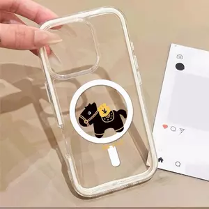 Gỗ đen giàu có phù hợp với16vỏ điện thoại iPhone17Air ba trong một,hút từ 14/13/11 Pro