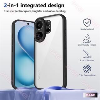 Ốp điện thoại Acrylic Cho Vivo V60 V30E V30 V25E V25 Pro V23 V23E V21 V21E V20 Bảo Vệ Camera Ốp điện thoại Trong Suốt