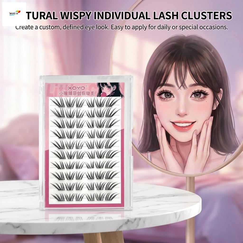 Phong Cách Pháp Khối Lượng Tự Nhiên Lông Mi Sợi Tổng Hợp C Curl Đen 9-13mm Có Thể Tái Sử Dụng