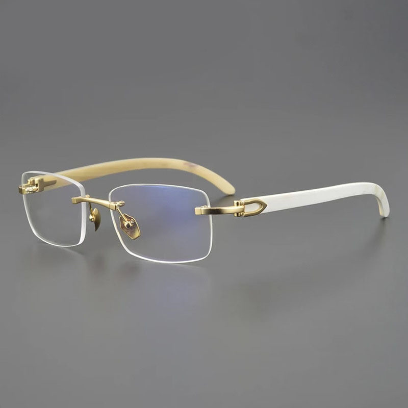 Kính đọc sách dài không khung dành cho doanh nhân Kính chống mệt mỏi chống ánh sáng xanh thông thường 26.3.19