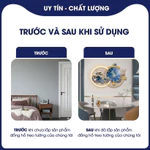 Đồng hồ treo tường nghệ thuật sáng tạo, đồng hồ treo tường có đèn LED, đồng hồ treo tường decor cao cấp 357 — ảnh 4