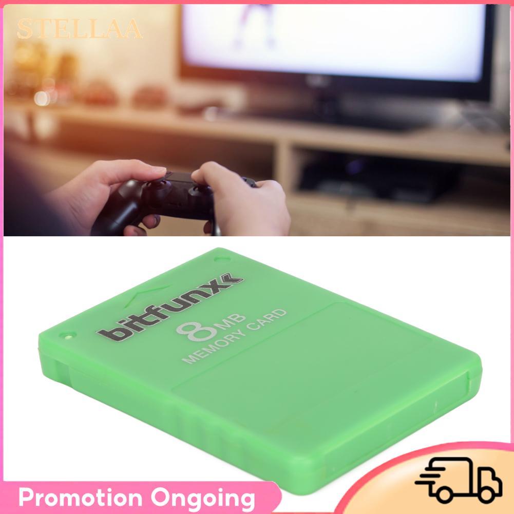 Stellaa Thẻ nhớ Stellaa 8 MB FMCB V1.966 McBoot Bộ lưu trữ dữ liệu ngoài cho tất cả các máy chơi game Chơi game di động cắm và chạy tốc độ cao (Màu vàng)