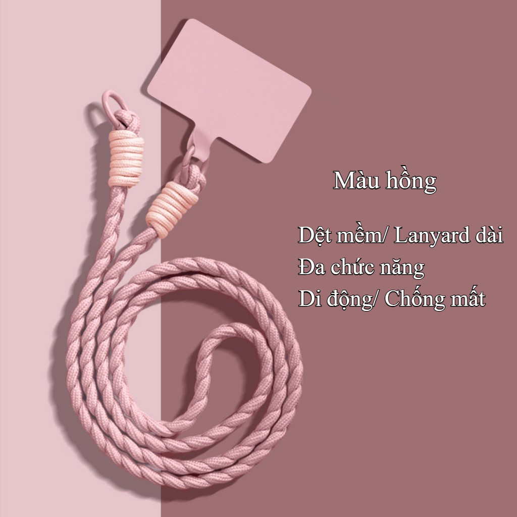 Dây Đeo Điện Thoại Chống Mất Mát Đeo Chéo Cổ Tay Thời Trang Chắc Bền
