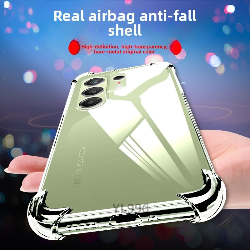 Ốp điện thoại mềm chống sốc góc trong suốt Tecno Camon 50 4G Camon 50 Ultra 50 Pro