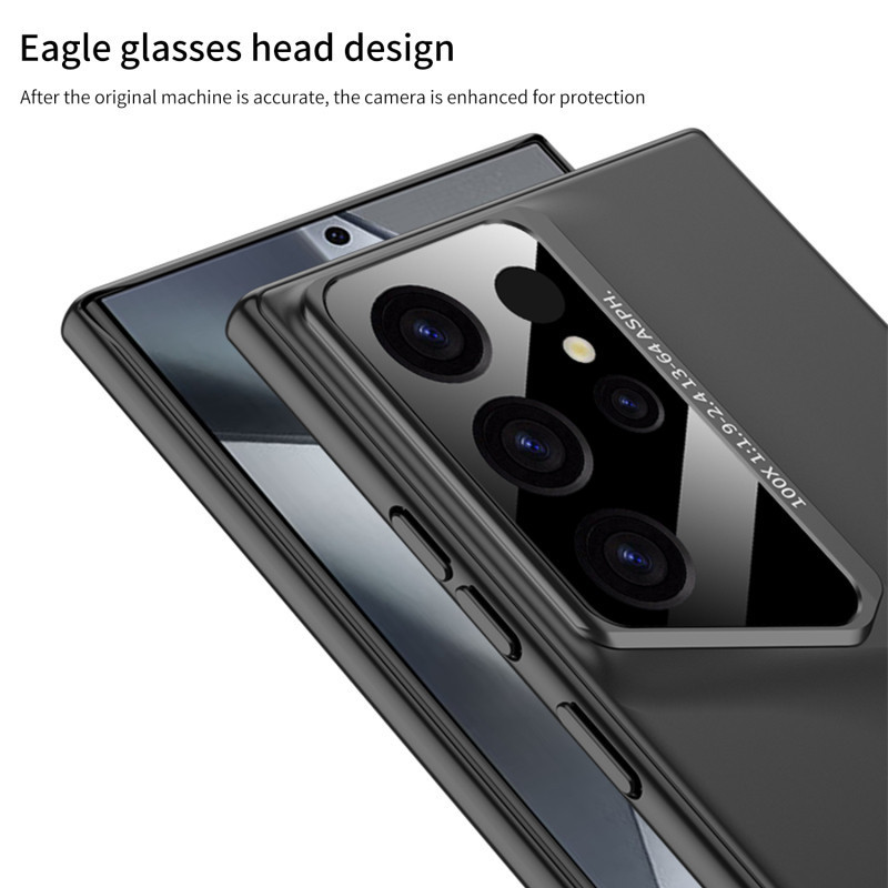 MIimi Dành Cho Samsung Galaxy S24 S23 S22 Ultra GKK Da Trơn Siêu Mỏng Chống Sốc Vỏ Điện Thoại PU Bảo Vệ Ống Kính Mặt Sau Vỏ