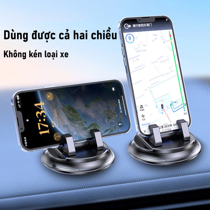 Giá Đỡ Điện Thoại Gắn Taplo Ô Tô - Chắc Chắn, Không Che Tầm Nhìn, Lắp Đặt Đơn Giản