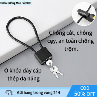 【COD】Khóa móc chống trộm di động với thiết kế nhỏ gọn bằng thép, dùng cho tủ văn phòng, tủ học sinh, tủ nhà xưởng.