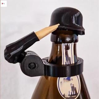 Người Lính Chào Chai Bia Mũ Bảo Hiểm Có Thể Tái Sử Dụng Chai Bia Bảo Vệ Nắp Cho Tiệc BBQ Thanh Uống Phụ Kiện