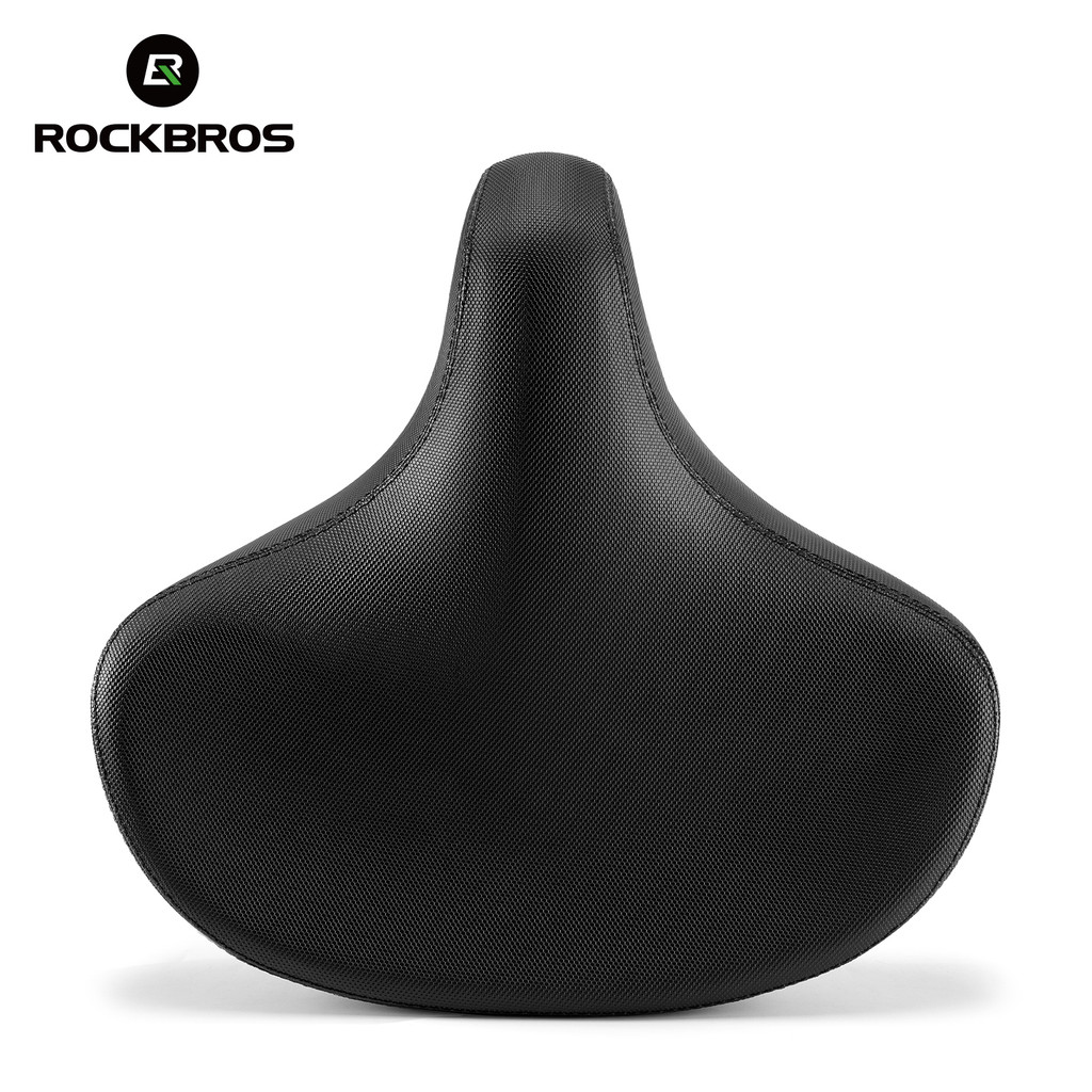 ROCKBROS Lớn Mông Yên Xe Đạp Yên Xe Đạp Dày Cao Chống Mài Mòn Độ Đàn Hồi Cao Mềm Chống Sốc MTB Xe Đạp Đường Bộ