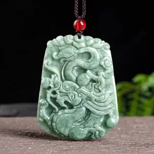 Dây chuyền ngọc đậu rồng xanh dành cho nam - Thiết kế theo cung hoàng đạo