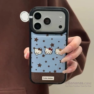 Ốp điện thoại hoạt hình Anime Cowboy Kt Cat cho iPhone 17 16 15 14 13 12 11 Pro Max X XR XS Max 8 Plus SE2020