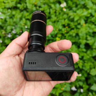 Kính viễn vọng Adapter Vòng Ống kính tele 17mm DJI Camera hành động 4 / 5 Thẻ kết nối chuyên dụng Cài đặt không phá hủy