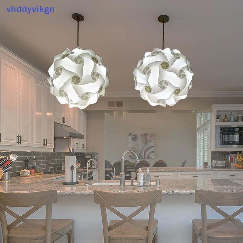 VHDD 25CM Hiện Đại PP Trần Chụp Đèn IQ Xếp Hình DIY Ghép Hình Bóng Đèn Mặt Dây Chuyền Trang Trí Văn Phòng, Phòng Khách, Phòng Ngủ VN