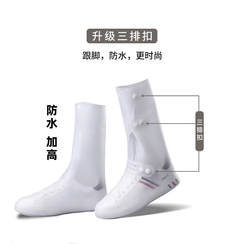 Giày Đi Mưa Chống Thấm Nước Ngoài Mặc Nam Giày Nước Chống Mài Mòn Người Lớn Ống Dài Chống Trơn Trượt Nữ Ngoài Trời Bắt Biển Mồi Giày Đi Mưa Bao Chân