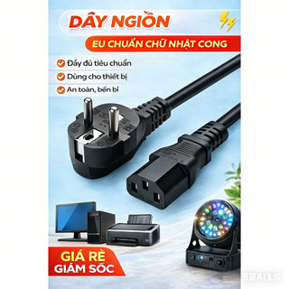 Dây nguồn pc 1.5m lõi đồng ,dây nồi cơm điện hàng chất lượng.phukienvtq Máy tính để bàn/ Máy in/Máy quét/Máy photocopy