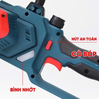 Máy Cưa Xích Pin 12inch BOSSUN BS-CS12BLC Tra Nhớt Tự Động - Động Cơ Không Chổi Than, Bản nâng cấp của BS - CS 12PRO