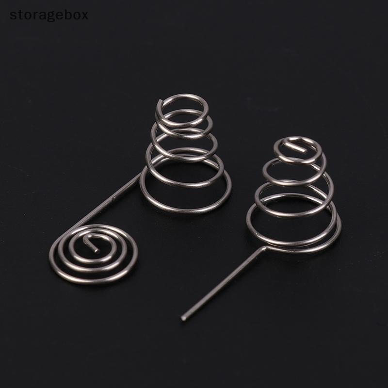[Hộp lưu trữ] 5 CÁI Pin AAA Dây NIel Lò xo Pin AA Cuộn dây âm và tích cực Tấm tiếp xúc lò xo Phụ kiện DIY Đẹp