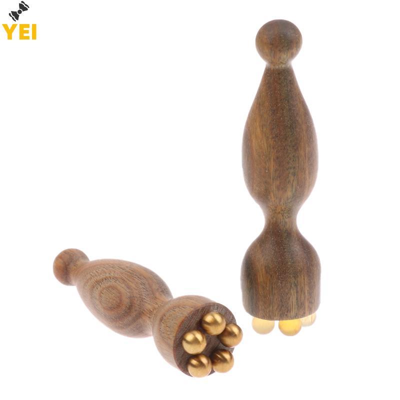< YEI > Dụng cụ massage mặt bằng gỗ đàn hương xanh Gua Sha Chăm sóc da mặt Massage Sti pod Shape Máy mát xa mặt Dụng cụ vật lý trị liệu mới